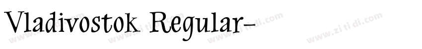 Vladivostok Regular字体转换